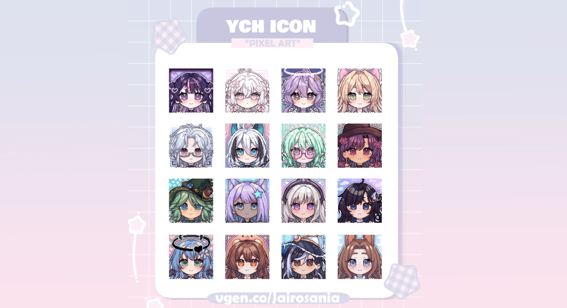 ✦ YCH CHIBI ICON (PIXEL)  by ❥ Jairo › San (@Jairosania)
