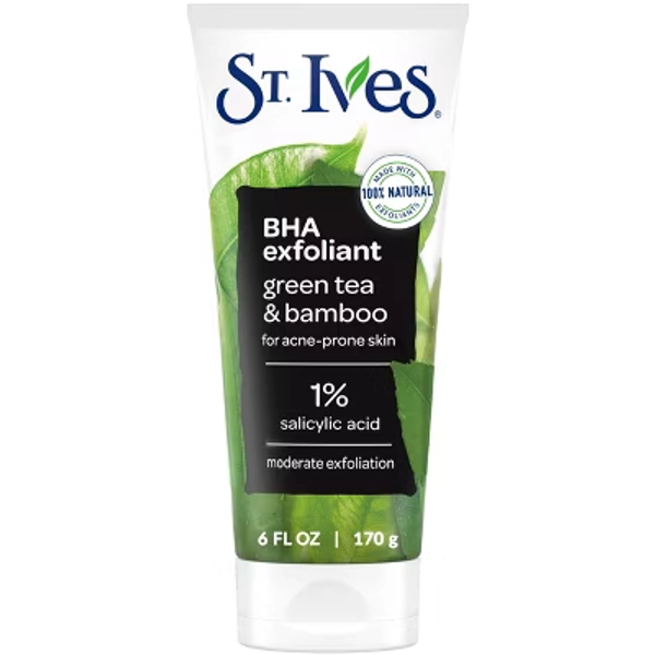 St. Ives Blackhead Clearing Face Scrub - Green Tea and Bamboo - 6oz