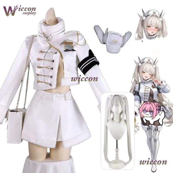 Blanc Cosplay Costume Fortune Express White Coat Skirt Bag Suit Women Halloween Carnival Christmas Play Role Clothes - AliExpress 200000532