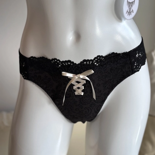 ダマスク　brown   タンガショーツ