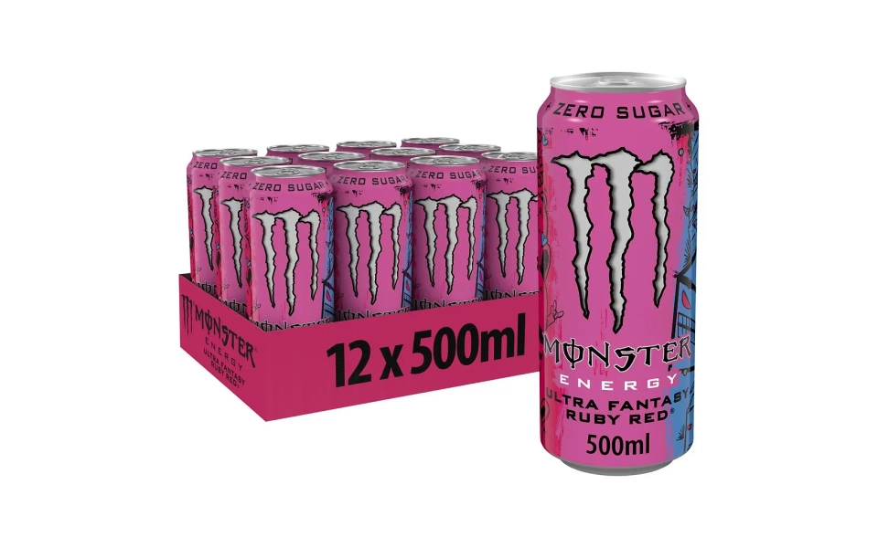 Monster Ultra Fantasy Ruby Red energy drink, 500 ml, 12-pack