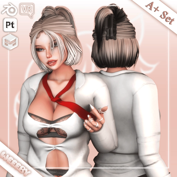 WC104. "A Set" w/ Hair [VRChat Asset]