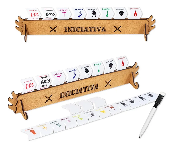 Tracker De Iniciativas Dnd Pathfinder Acessório Mestre Rpg