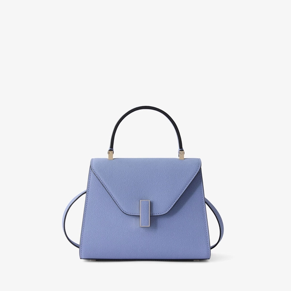 Iside Top Handle Mini Bag - Hydrangea Blue - Millepunte calf leather