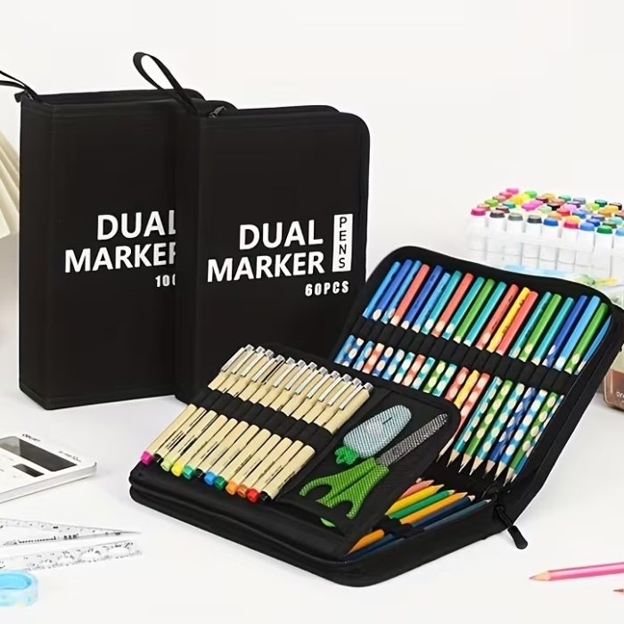 Dual Brush Marker Case