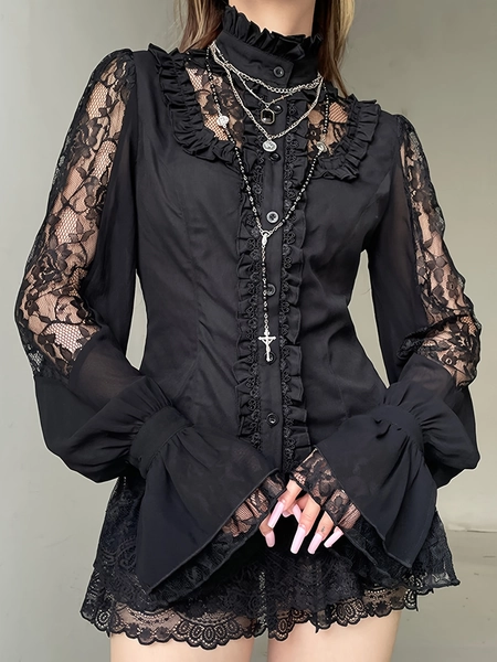 blusa encaje gótico  