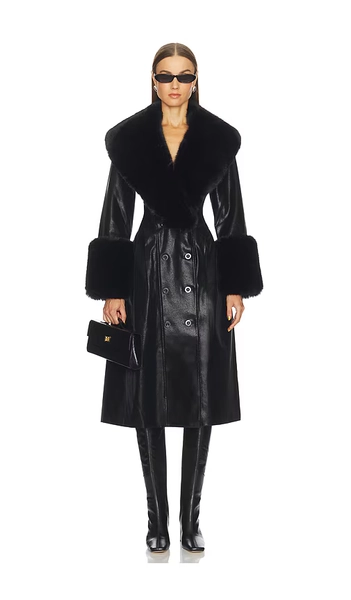 Juliette Faux Leather Coat