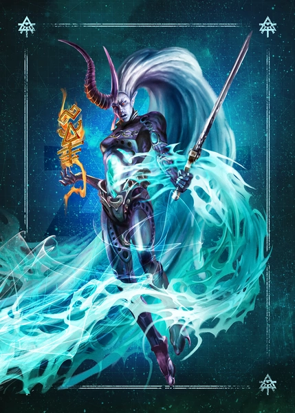'Aeldari The Yncarne' Poster, picture, metal print, paint by Warhammer | Displate