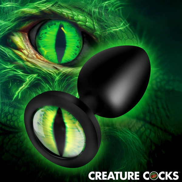 Creature Eye Green Eye Silicone Butt Plug - Small - Creature Cocks