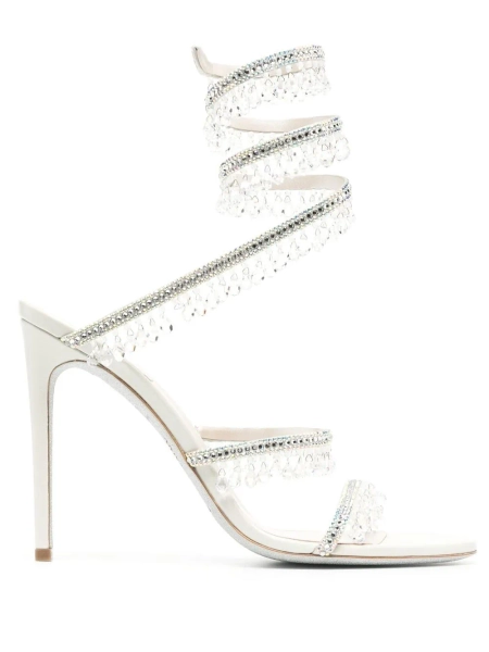 René Caovilla Chandelier 105mm crystal-embellished sandals | 35