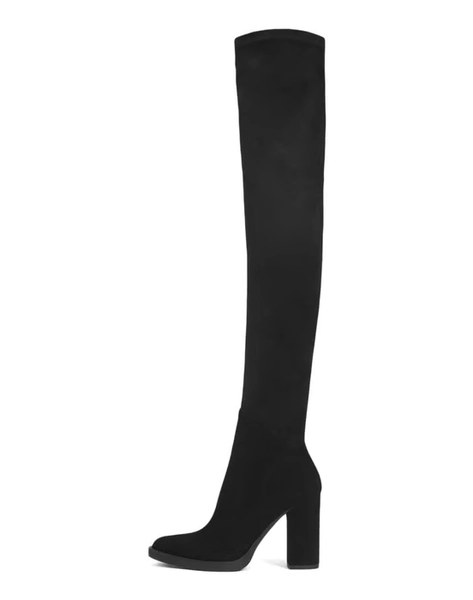 Schwarze Overknee-Stiefel für Damen
