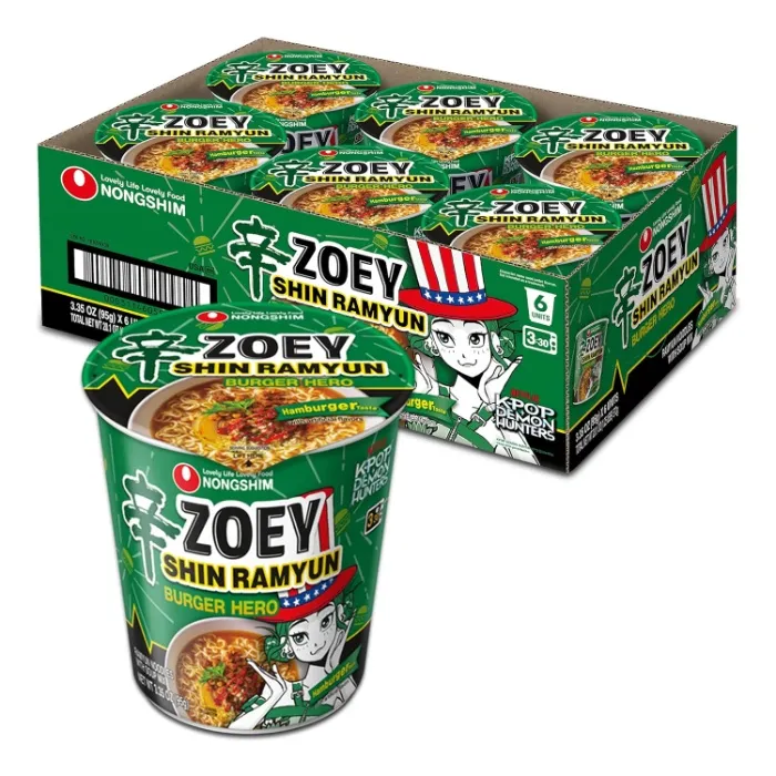 (6 Pack) Zoey Hamburger Instant Ramyun