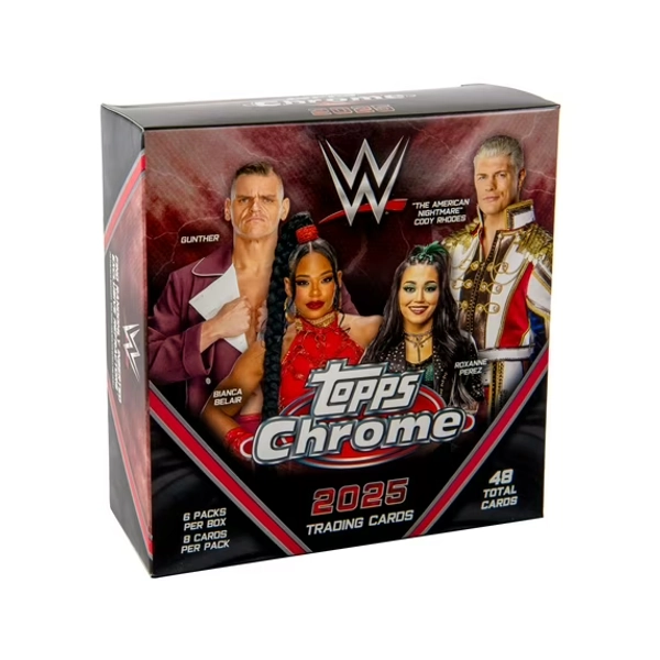 25 TOPPS WWE CHROME MONSTER BOX