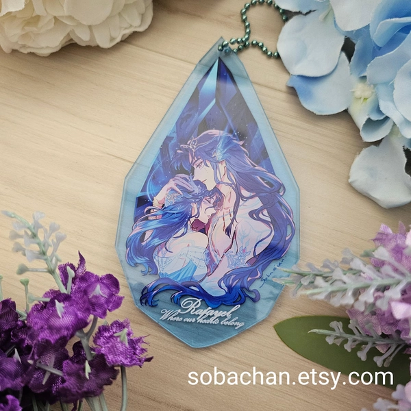 Last Stock - Mistsea Rafayel - Keychain + Pouch Set - Love and Deepspace - Etsy Austria