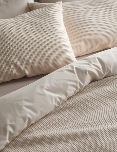 Pure Cotton Waffle Bedding Set
