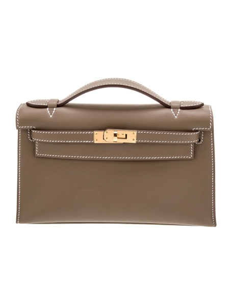 Etoupe Swift Kelly Pochette