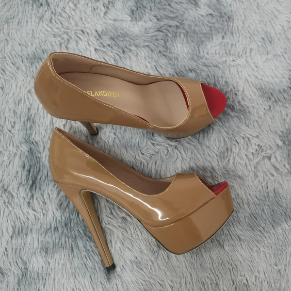  Pumps Peep Toe Stiletto's schoenen / size 38