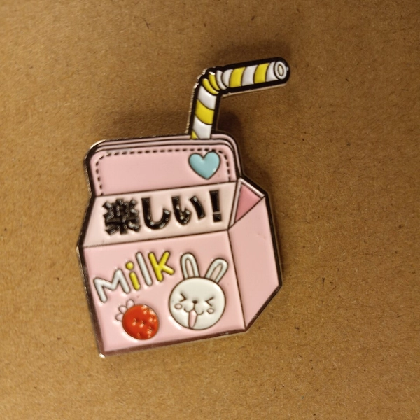 Kawaii Milk Pin,kawaii Pin,cute Pin,kawaiicore,kawaiicore Pin,adorable,girly Pink,cute,sweet,anime Pin,anime,manga,manga Pin,rabbit Pin - Etsy