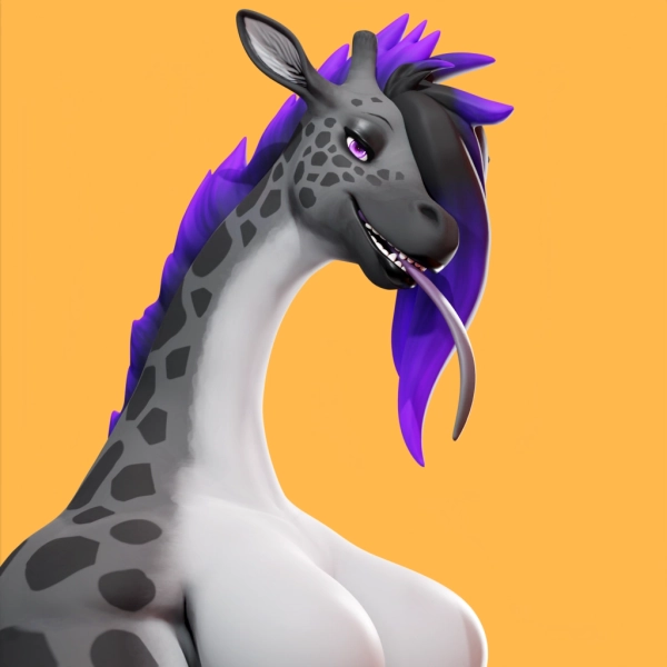 Goth Giraffe | DELUXE VRC Avatar + Vtuber by Wolkehond on Jinxxy