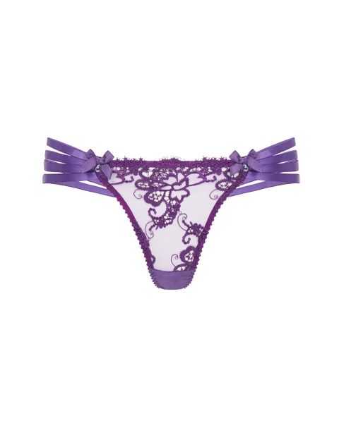 Dioni G in Deep Purple | By Agent Provocateur