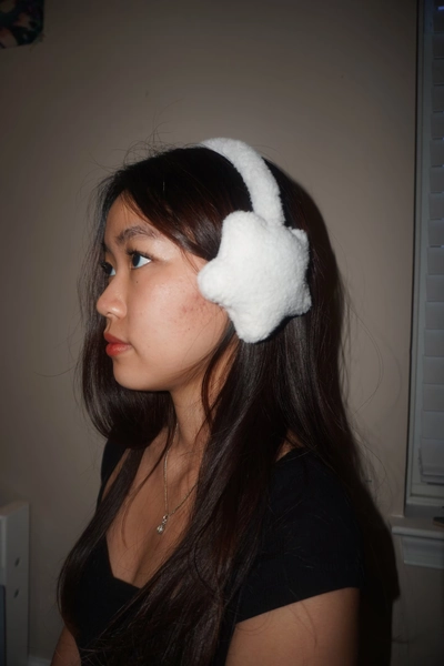 Handmade Faux Fur Star Shaped Adjustable Earmuffs Girls Women Niche Personalized Miffy Friend Gift Coquette Soft Clean Aesthetic Snow Angel - Etsy