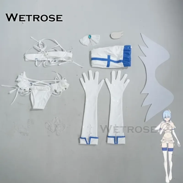 [Wetrose] Pre-Order Nociel Hygiene Team Patent Leather Camisole Cosplay Costume 