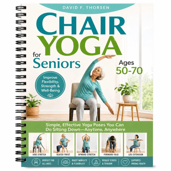 TEMU Chair Yoga Guide For Seniors Ages 50+, Simple& Effective Seated Poses To Improve Flexibility, Build Strength& Enhance , Gentle Workouts For