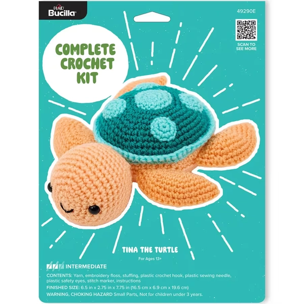 Tina the Turtle Amigurumi Crochet Kit