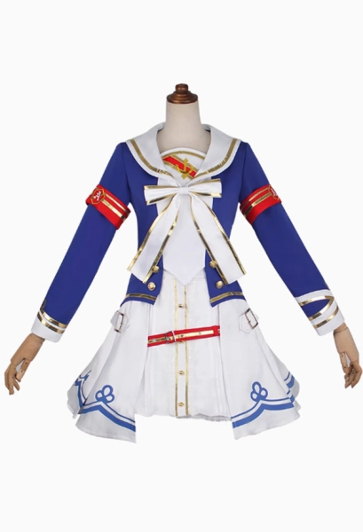 Uma Musume Pretty Derby Grass Wonder Cosplay Costume Tunic and skirt with stockings
