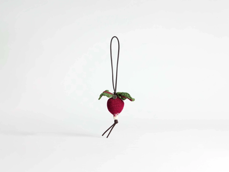 HAND-CROCHETED RADISH CHARM