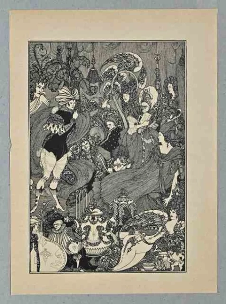 Aubrey Beardsley | The Cave of Spleen (1896) | Litograph