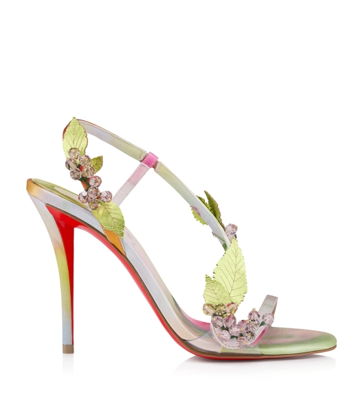 Christian Louboutin Rosa Z Fruit Satin Sandals 100