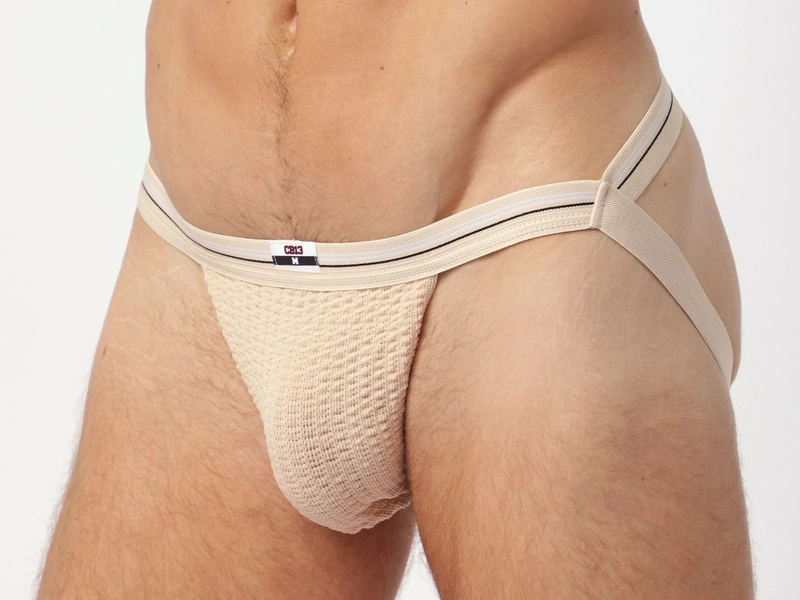 Cellblock 13 Tight End Swimmer Jockstrap Beige