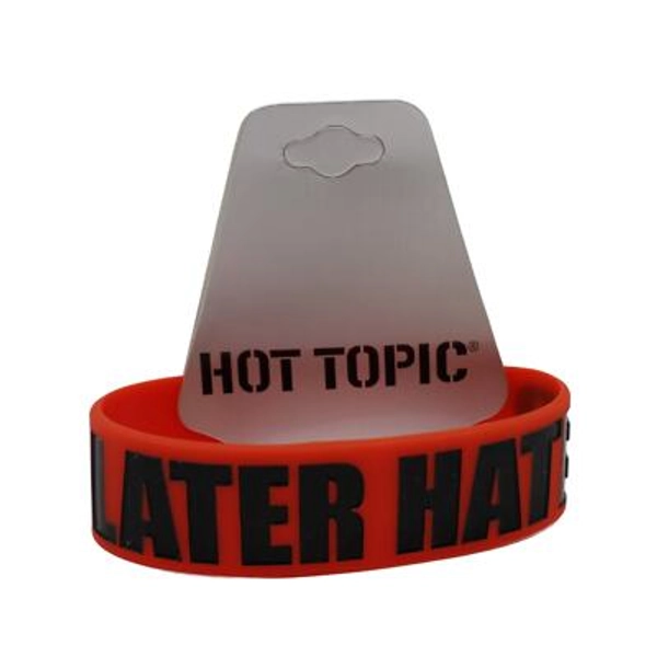"Later Hater" Silicone Bracelet from Hot Topic #B2191 | eBay