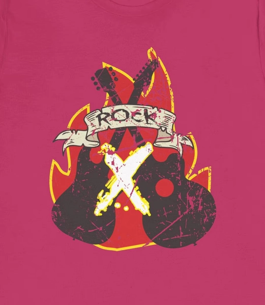 Rock The Kitchen Distressed Guitar T-Shirt
