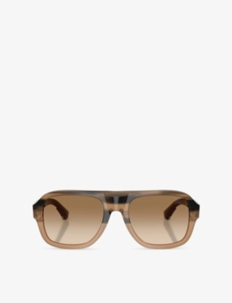 BE4478 Aviator-Frame Acetate Sunglasses