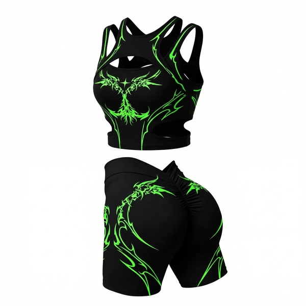 Personalized Print Tank Top & Shorts Set β Fitness & Sports Outfit
