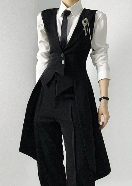 ASAE -Special Guest- Ouji Lolita Vest, Blouse, Trousers, Necktie and Brooch A Vest Only