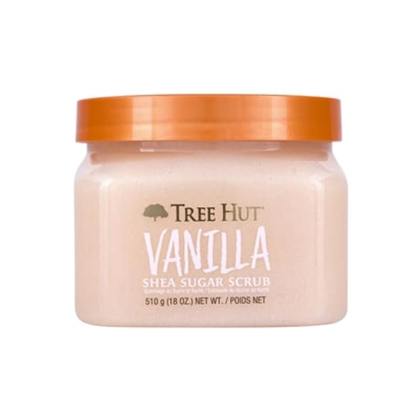 Tree Hut Shea Sugar Scrub, Exfoliating Body Scrub Removes Dead, Dry Skin for a Soft & Hydrated Feel, Nourishing Essential Body Care, 18 fl oz. Vanilla