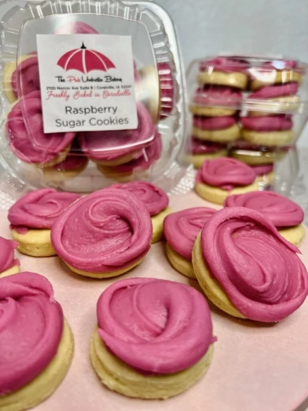 Mini Raspberry Sugar Cookies - Etsy