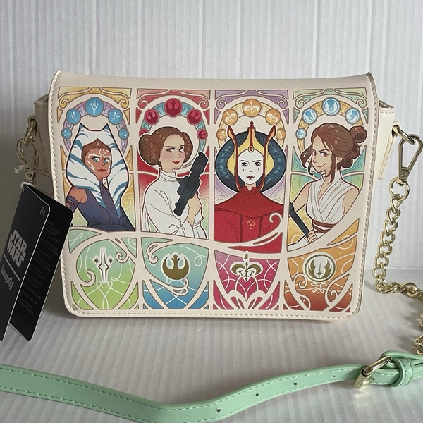 NWT Star Wars Loungefly Purse Ladies of the Rebellion Ahsoka Leia Padme Rey