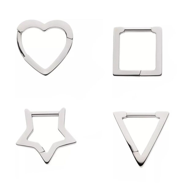 CUSTOM ORDER Titanium Shaped Clickers