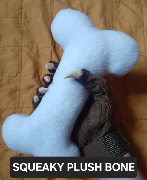 Squeaky Fursuit Plush Bone Toy Prop (3 Sizes) - Etsy