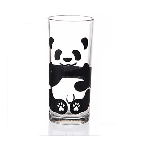 300ML Cute Panda Glass Highball Drinking Glass Panda Gift Housewarming Glass