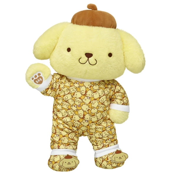 Sanrio Hello Kitty and Friends® Pompompurin™ Stuffed Animal Gift Set with Sleeper and Slippers | Build-A-Bear®