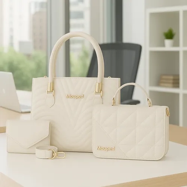 Kit 2 Bolsa Feminina Transversal De Ombro + Carteira Balada