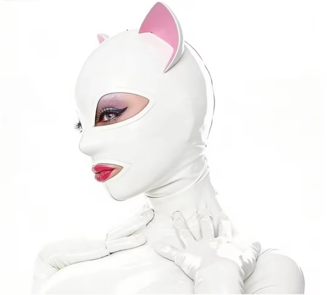 Women Mens Ears Latex Rubber Hood Cat Women Men Anime Cosplay Mask Custom Size Costumes Handmade Headpiece - Etsy