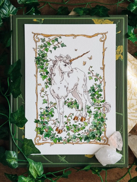 Ivy Unicorn | Unicorns | Fairy Art | Animal Art | Fantasy Creature | Illustration | Signed Print | Cottagecore | Mystical | Fairycore - Etsy Canada
