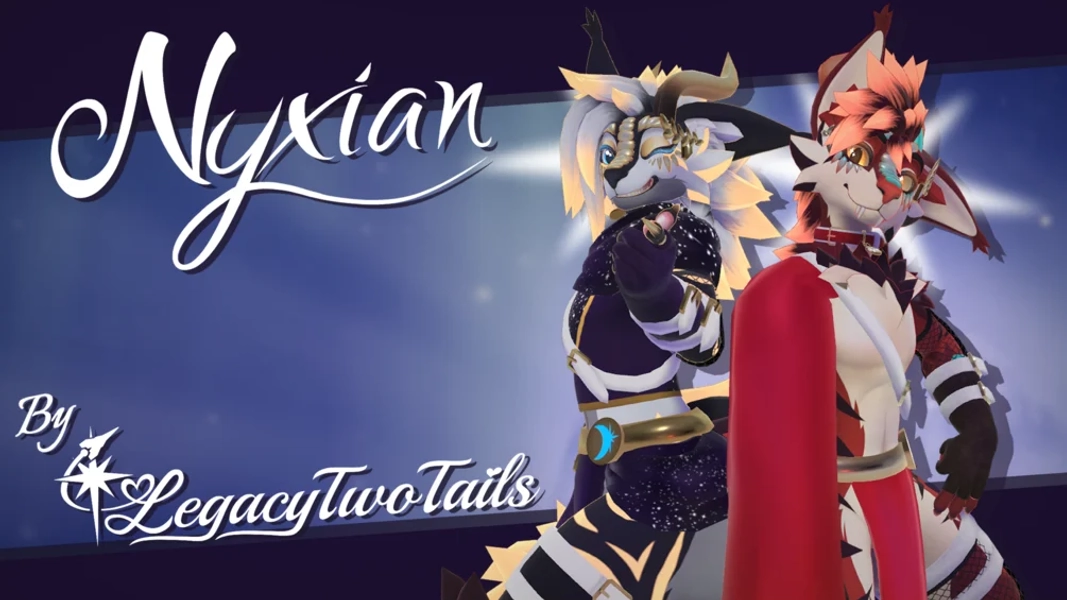 Nyxian - A Fluffy Dragon VRChat Avatar