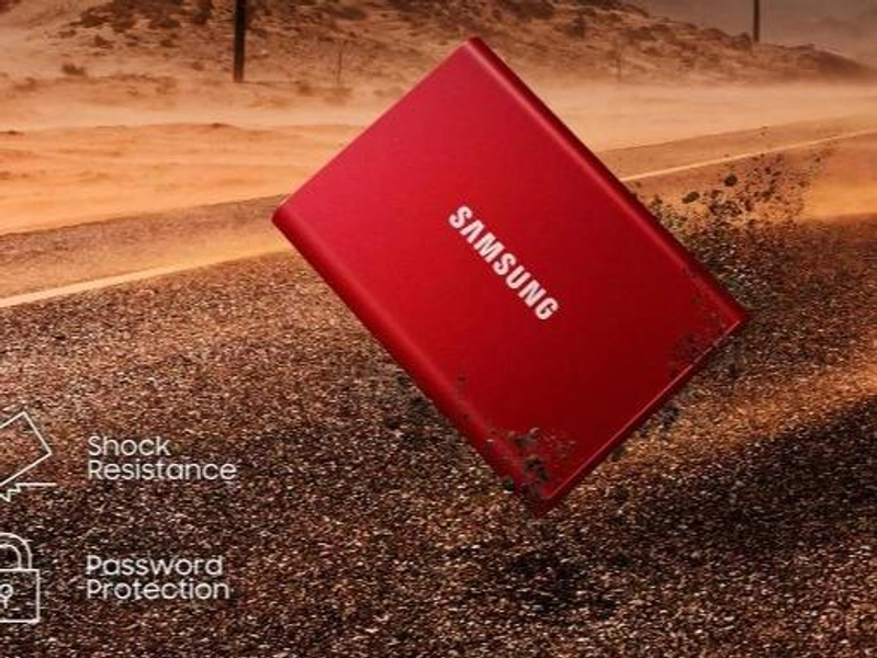 Samsung T7 Portable 2TB / SSD External Portable - Garansi 3 Tahun - Titan Gray di @kiosk | Tokopedia